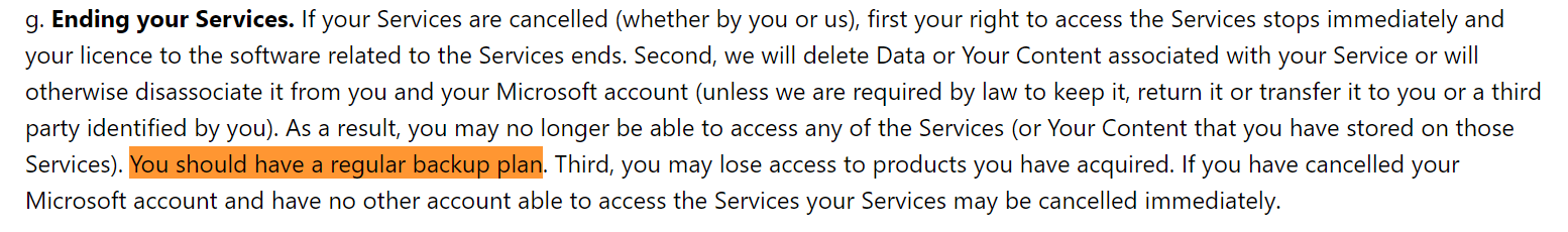 mircosoft backup terms-1